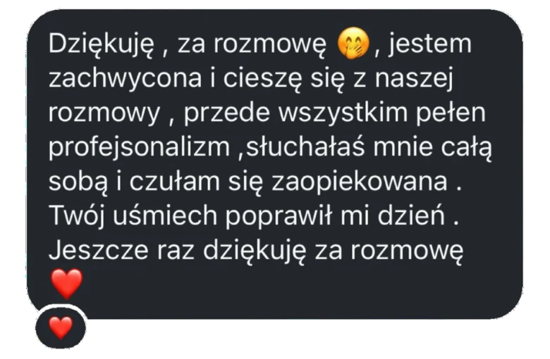 Wiadomość z opinią od klientki lub klienta Julii Nowickiej, zrzut ekranu 6 z 19